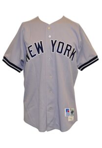 1998 Ricky Ledee New York Yankees Game-Used Road Jersey