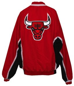 1998 Ron Harper Chicago Bulls Worn & Autographed Road NBA Finals Warm-up Jacket and Pants