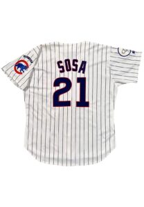 1998 Sammy Sosa Chicago Cubs Game-Used Home Jersey