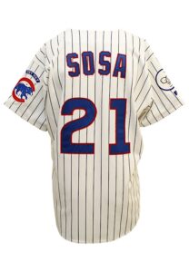 1998 Sammy Sosa Chicago Cubs Game-Used Home Jersey