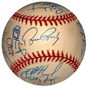 1998 San Diego Padres Team Autographed Baseball