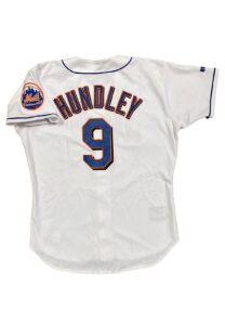 1998 Todd Hundley NY Mets Game-Used & Signed Home Jersey