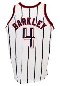 1999-00 Charles Barkley Houston Rockets Game-Used Home Jersey