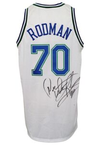 1999-00 Dennis Rodman Dallas Mavericks Game-Used & Autographed Jersey