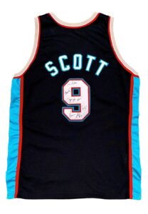 1999-00 Dennis Scott Vancouver Grizzlies Game-Used & Signed Jersey