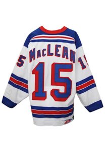 1999-00 John MacLean New York Rangers Game-Used Home Jersey