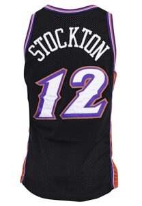 1999-00 John Stockton Utah Jazz Game-Used Alternate Jersey