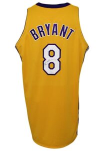 1999-00 Kobe Bryant Los Angeles Lakers Team-Issued & Autographed Home Jersey