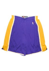 1999-00 Los Angeles Lakers Game-Used Shorts Attributed To Shaquille O’Neal