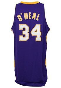 1999-00 Shaquille O’Neal Los Angeles Lakers Game-Used Road Jersey