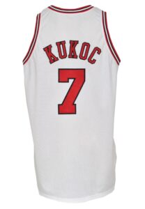 1999-00 Toni Kukoc Chicago Bulls Game-Used Home Jersey 