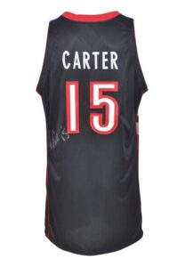 1999-00 Vince Carter Toronto Raptors Game-Used & Autographed Road Jersey