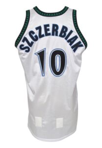 1999-00 Wally Szczerbiak Rookie Minnesota Timberwolves Game-Used Home Jersey & Trunks