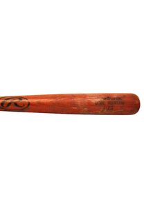 1999-02 Benny Agbayani Game-Used & Autographed Bat