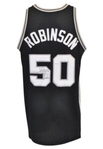 1999-2000 David Robinson San Antonio Spurs Game-Used & Autographed Road Jersey