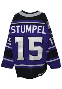 1999-2000 Jozef Stumpel Los Angeles Kings “Opening Night” Game-Used Alternate Jersey