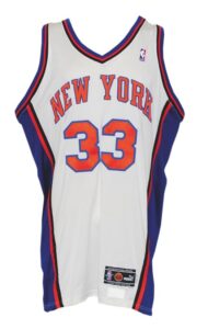 1999-2000 Patrick Ewing NY Knicks Game-Used & Autographed Home Jersey