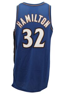 1999-2000 Richard Hamilton Washington Wizards Game-Used Road Jersey