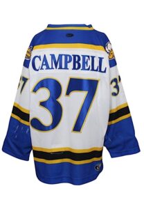 1999-2000 Scott Campbell Lubbock Cotton Kings Playoffs Game-Used Home Jersey