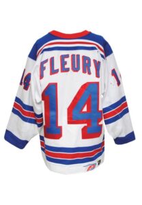 1999-2000 Theo Fleury NY Rangers Game-Used Home Jersey