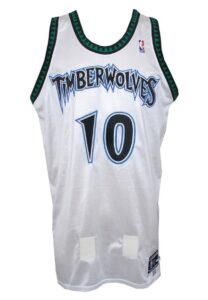 1999-2000 Wally Szczerbiak Rookie Minnesota Timberwolves Game-Used Home Uniform