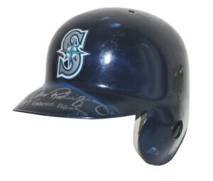 1999 Alex Rodriguez Seattle Mariners Game-Used and Autographed Helmet