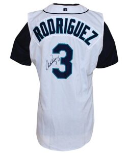 1999 Alex Rodriguez Seattle Mariners Game-Used & Autographed Home Vest with Undershirt