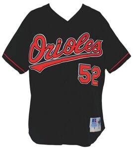 1999 B.J. Ryan Baltimore Orioles Game-Used Alternate Jersey