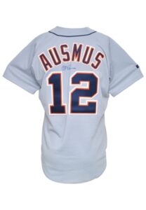 1999 Brad Ausmus Detroit Tigers Game-Used & Autographed Road Jersey