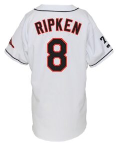 1999 Cal Ripken Jr. Baltimore Orioles Game-Used Home Jersey