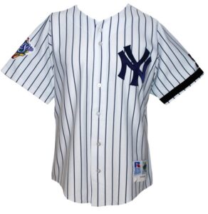 1999 Chad Curtis New York Yankees Game-Used World Series Home Jersey