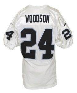 1999 Charles Woodson Oakland Raiders Game-Used Road Jersey