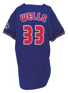 1999 David Wells Toronto Blue Jays Game-Used Blue Alternate Jersey