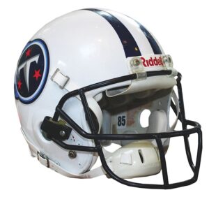 1999 Derrick Mason Tennessee Titans Game-Used Super Bowl XXXIV Helmet