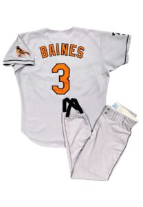 1999 Harold Baines Baltimore Orioles Game-Used & Signed Uniform