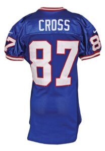 1999 Howard Cross New York Giants Game-Used Road Jersey