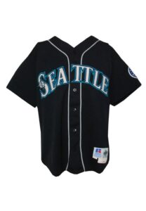 1999 Jay Buhner Seattle Mariners Game-Used Alternate Jersey