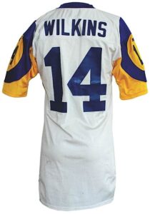 1999 Jeff Wilkins St. Louis Rams Game-Used Super Bowl XXXIV Jersey