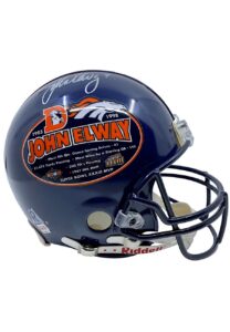 1999 John Elway Autographed Limited Edition Retirement Helmet