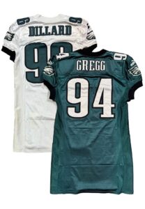 1999 Kelly Gregg & 1997 Stacy Dillard Philadelphia Eagles Game-Used Jerseys