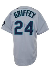 1999 Ken Griffey Jr. Seattle Mariners Game-Used & Autographed Road Jersey