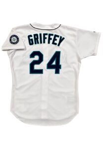 1999 Ken Griffey Jr. Seattle Mariners Game-Used Home Jersey