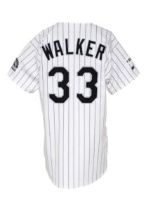 1999 Larry Walker Colorado Rockies Game-Used Home Uniform