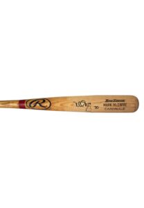 1999 Mark McGwire St. Louis Cardinals Game-Used & Autographed Bat