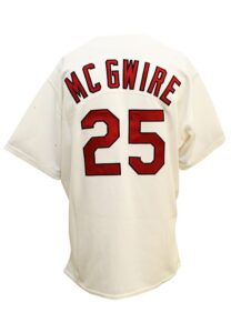 1999 Mark McGwire St. Louis Cardinals Game-Used Home Jersey