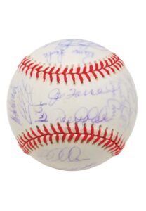 1999 New York Yankees Team Signed Baseball