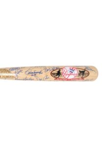 1999 New York Yankees Team-Signed Bat