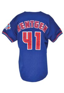 1999 Pat Hentgen Toronto Blue Jays Game-Used Blue Alternate Jersey