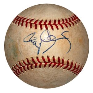 1999 Roger Clemens NY Yankees ALCS Game-Used & Autographed Baseball