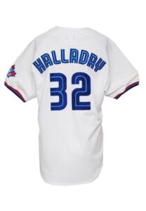 1999 Roy Halladay Toronto Blue Jays Rookie Game-Used Home Jersey